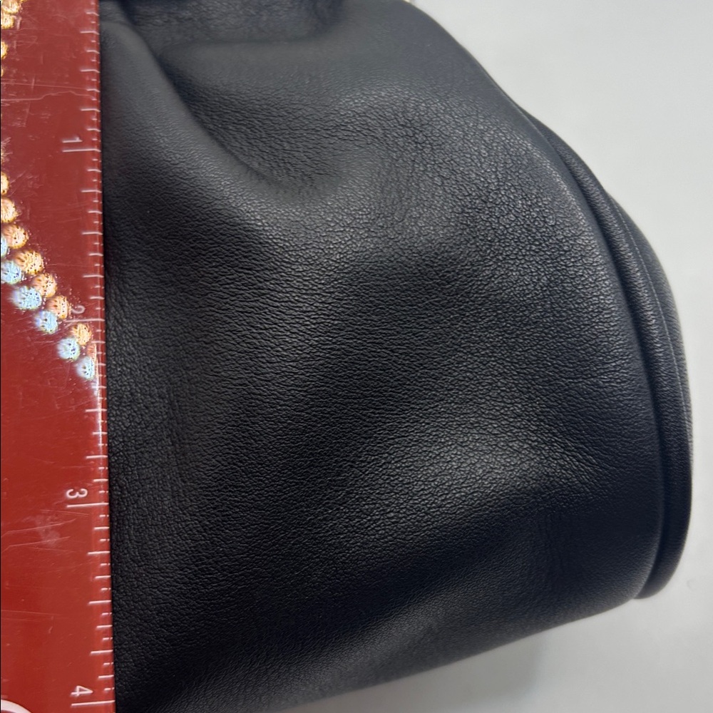 VTG Brighton black mini bag w/magnetic closure ornate silver & gold soft leather - Picture 8 of 10